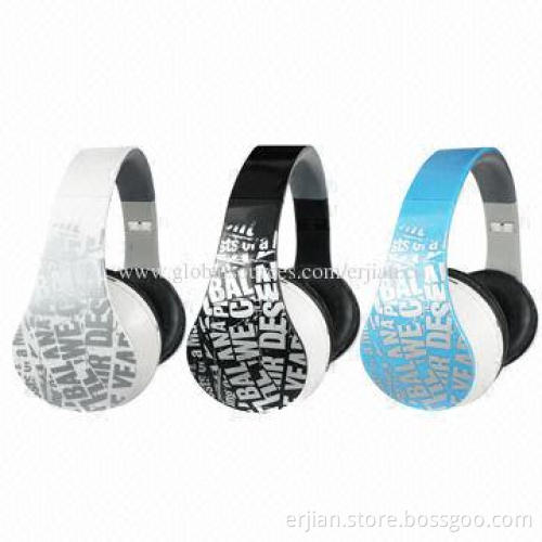New Launched Bluetooth Headphone with MP3/FM Radio Volume Control Functions, Colorful Printing